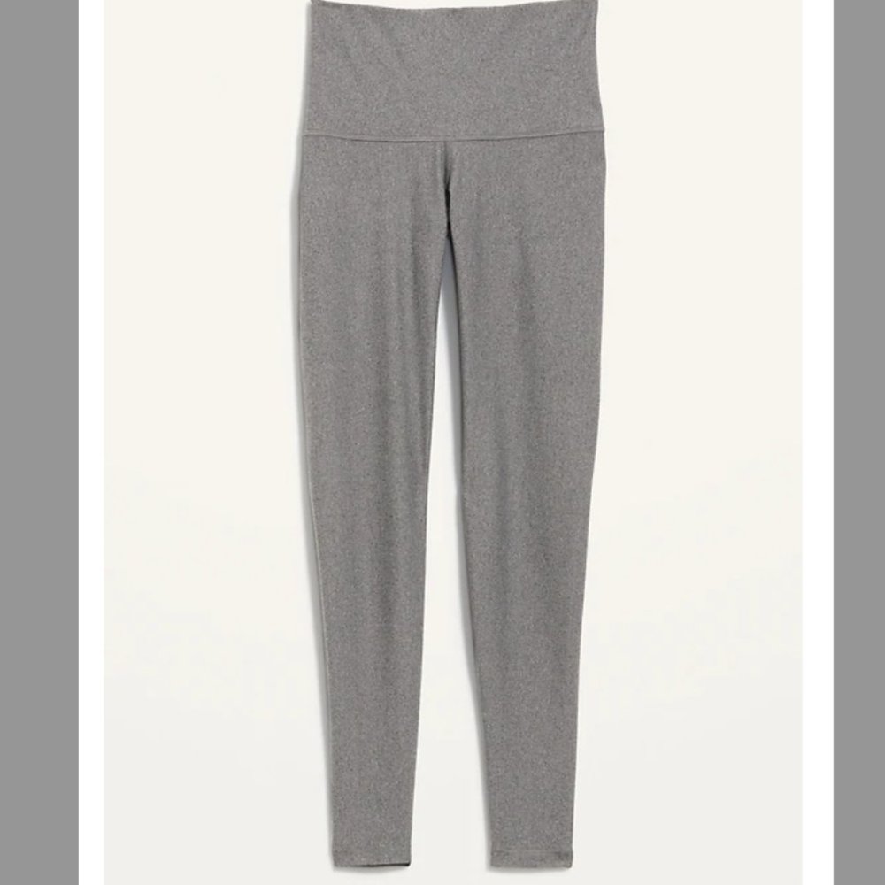 NWOT Old Navy Extra High Rise Powersoft Go-Dry Leggings, Med, Gray, Never Worn
